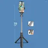 Stativs XT02 Mobiltelefon Selfie Pole Line Control Tube Tourism Magic 3.5 Interface Universal Stick med stativ