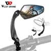 Gruppi bici WEST BIKING HD Specchietto retrovisore per manubrio per bicicletta Ampio angolo MTB Strada Bici elettrica Scooter Specchietti retrovisori Accessori per ciclismo 231127