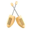 Shoe Parts Accessories 1Pair Wooden Horn Man Women Trees Home Extender Portable Boots Natural Wood Professional 231127