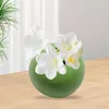 Vases En Résine À La Main Mini Fleur Pierre Perforé Ornements Récipient Séché Pour Salon Maison Bureau Décor Artisanat