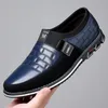 Dress Shoes Men Business Slip na imprezie Wygodna skóra dla mężczyzny ślub męski zapatos hombre 231124