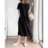 Dress New Long Sleeve Maternity Dress Fashion Clothes for Pregnant Women Vneck Boho Dress Cotton Linen Loose Lantern Sleeve Dress