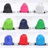 Embrulhe de presente bolsa esportiva portátil saco de pano de poliéster de nylon saco de cordão de cinto backpack backpacha mochilas de roupas de ginástica