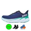 HOKA ONE Bondi 8 Running Shoes Carbon X 2 정통 트리플 블랙 화이트 러너 스니커즈 경량 충격 흡수 앰버 옐로우 클리프톤 오프 여성 남성 트레이너