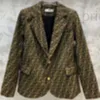 Abiti da donna Blazer firmati 2023 New Century Co con marchio Classic FF Old Flower Suit Coat Slimming GNH1