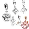 925 charm beads accessories fit pandora charms jewelry Friendship Best Book Bead