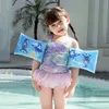 Areia brincar água divertida bebê inflável braço de natação anel flutuante espessado de desenho animado de segurança de natação manga de verão breking piscina de praia de praia 230427