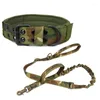 Jagdjacken Outdoor Tarnung Tragehund Elastischer Seilriemen Pet Sling Trainingsleinen Halsband Leashes Set