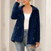 Jaquetas femininas Mulheres Plus Size Outono À Prova D 'Água Jaqueta Com Capuz Manga Longa Com Cordão Zíper Casaco De Chuva Casual Ao Ar Livre Caminhadas Windbreaker