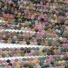 Pietre preziose sciolte Perline tonde sfaccettate tormaline multiple naturali da 4,2 mm