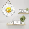 Flores decorativas são bem -vindas com corda de coroa da porta da frente da varanda, sinalização de eucalipto artificial vasta floral wali wood hang party johreywarming housewarming