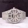 Audemar Pigue Uhr AP Diamantuhren Luxus Schweizer Automatik Abbey Royal Oak 41 mm Herrenstahl Iced Out 25 Karat 15400st RJ