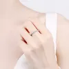 솔리테어 반지 트위스트 트위스트 링 스털링 실버 다이아몬드 쌓기 쉬운 반지를위한 약속 기념일 결혼식 생일 선물 230426