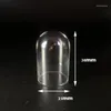 Pendentif Colliers 10pcs Cylindre creux Tube de verre Médaillon Bouteille Flacon Couverture Dôme Bijoux faits à la main Résultats Différentes tailles