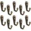 Clothing Storage & Wardrobe OMZ 10PCS Durable Antique Heavy Duty Coat Rack Wall Mounted Hanger Closet Hooks For Bathroom Towel Home Clothes