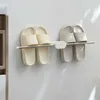 Bathroom Accessories Punch-free Towel Holder Bathroom Wall Hanging Multifunction Rack Double Column Kitchen Storage for Home