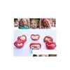 Pacifiers Sell Baby Pacifier Funny Cute Teeth Mustache Boy Girl Infant Orthodontic Dummy Beard Nipples Safe Drop Delivery Kids Materni Otwa3