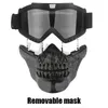 Велосипедные кепки Маски Череп Мотоциклетная маска для лица Ветрозащитные очки Солнцезащитные очки Солнцезащитные очки с цветными линзами УФ-защита для защиты очков для езды 231108