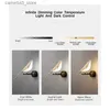 Vägglampor Creative Bird 360 Rotertable LED Wall Lamps Bedroom Bedside Indoor Golden Touch Switch LED Wall Lights Wall Sconce Home Q231127