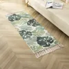 Tapis Nordic Floor Cotton Tapis Tapis Boho Décoration de la maison à la main avec des glands Chambre Tapis de haute qualité