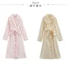 Kvinnors mantel Autumn Winter Women Sleepwear Flanell Robe Thicken Ruffle Pyjamas.Lolita Lady Bathrobes Nightgown Robes Dressing Gown Loungewear 231127