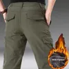 Pantalones para hombres Hombres Invierno Polar Cálido Transpirable Senderismo Camping Pesca Trekking Escalada Pantalón Cortavientos Térmico Pantalones Masculinos Tamaño grande 231127