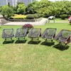 Camp Furniture Outdoor Portable Leisure Folding Moon Chair Aluminium Alloy Fishing Camping Beach Barbecue Självkörning tillbaka