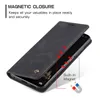 Caseme Retro Leather Matte Flip Stand Wallet Falls för Xiaomi Redmi Obs 12 4G Note12 Pro Note11s 10S 9S Redmi12C stockproof Vintage Card Slots Holer Telefonskydd