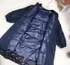 Luxury Baby Down Jackets Solidny kolor Long Boys Coat Kids Designer Ubrania Rozmiar 100-160 Winter Windbreak Girls Boys Owewear Nov25