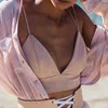 Damen Tanks Bralette Crop Top Sommer Sexy Rosa Hemd Riemchen Wildleder Leibchen Frauen Tops 2023 Korsett Abend T-shirt Weibliche