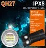 QH27 180W 18000LM IPX8 Подводный 80M Профессиональный светодиодный фонарик для дайвинга Po Pography Video Fill Light7453029