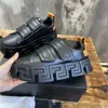 Scarpe designer Greca Portico Sneaker Sneaker Sneaker Cinturino regolabile Uomini Donne Casualmente Scarpe in pelle Cassa di moda Taglie 35-45