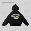 Men's Hoodies Sweatshirts High Street Gothic Black Top Big Bird Print Punk Hoodie Casual Street Sweater Men's and Women's Dark Black Sweater y2k hoodie T231127