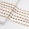 Anklets Religious Stainless Steel Eye Anklet Multicolor Enamel Pendants Gold Color Link Chain Bracelet Women Summer Beach Foot Jewelry