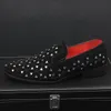 designer Men Groom shoes Wedding ceremony hairstylist Lazy shoes Shine Diamonds Luxury Flat Walking Dress Party Footwear