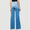 Женские джинсы Женщины широкие джинсы с высокой талией плюс плюс.