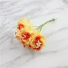 Decorative Flowers Artificial Flower Silk Diy Handmade Wreath Small Plum Sunflower Bouquet Hand Decoration Book Home Wedding