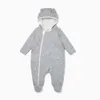 Clothing Sets Custom Design Newborn Baby Clothes Natural Fabric Long Sleeves Bamboo Romper Zipper Outwear Winter