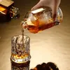 Outils de bar 500 ml en forme de diamant petite bouteille de vin avec des rayures de liège Whisky Brandy Vodka Shochu Fruit Hip Flask Decanter 231127