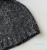 Berretti Cappello coreano lavorato a maglia con paillettes Lady Autunno e inverno Moda da strada da donna da uomo Hip-hop Personalità Warm Skull Beanie Hats