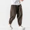 Męskie spodnie 2023 Mężczyźni bawełniane lniane harem joggers harajuku styl męski menu swobodny rozmiar man man dresspants spodnie uliczne 5xl