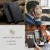 CaseMe Retro Leder Matte Flip Stand Wallet Cases für Samsung Galaxy S23 Ultra S22Ultra Note 20 Note10 Plus Stoßfest Vintage Kartenfächer Halter Handyhülle