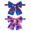 Tillbehör Ny 50/100 hund Bow Tie Pet Pet Accessories American Independence Day Dog Decoration Pets Dogs Bowites Pet Grooming Shop Decoration