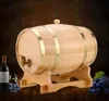 Cannucce Botte di vino in legno Rovere Birra Attrezzatura per la produzione di birra Mini Keg Secchio per fatturato di bevande Contenitore di stoccaggio di grande capacità9985074