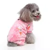 Barboteuses 10 PC/Lot noël chien combinaison pyjamas pour petits chiens manteau chaud chien pulls hiver chiot chien vêtements