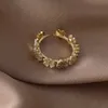 Band Ringe 2021 Südkorea Neue Exquisite Muschel Blume Ring Temperament Süß Einfache Öffnung Ring Damenschmuck AA230426
