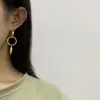 Pendientes huecos, joyería de diseñador de lujo para mujer, collar con letras doradas, conjunto de marca clásica para hombre, decoración de vestido, 2023