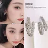 Hoop Earrings South Korea Design Fashion Jewelry 14K Gold Plated Zircon Snake Elegant Women's Daily Work Accessories