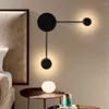 Vägglampan nattljus ledde modernt live rummet för sovrumsdekor estetik aplique pared inomhusbelysning