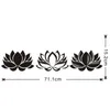 Wall Stickers Chic Lotus Sticker Creative Wallpaper Unique Decal Decorative For Living Room Home Bedroom
